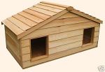 Outdoor Cat House Large Duplex Insulated Cedar Cat House Free Shipping